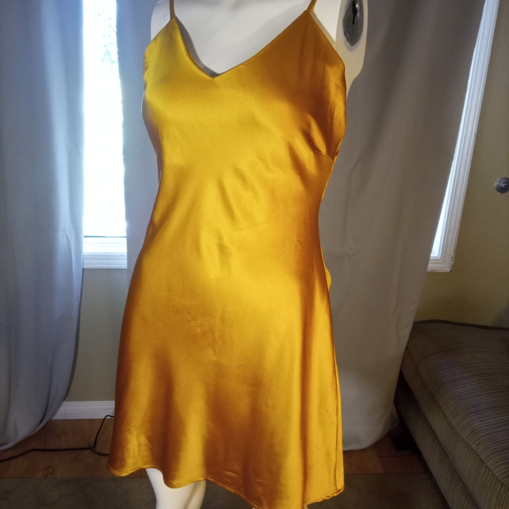 Dress Forum Golden Satin Dress